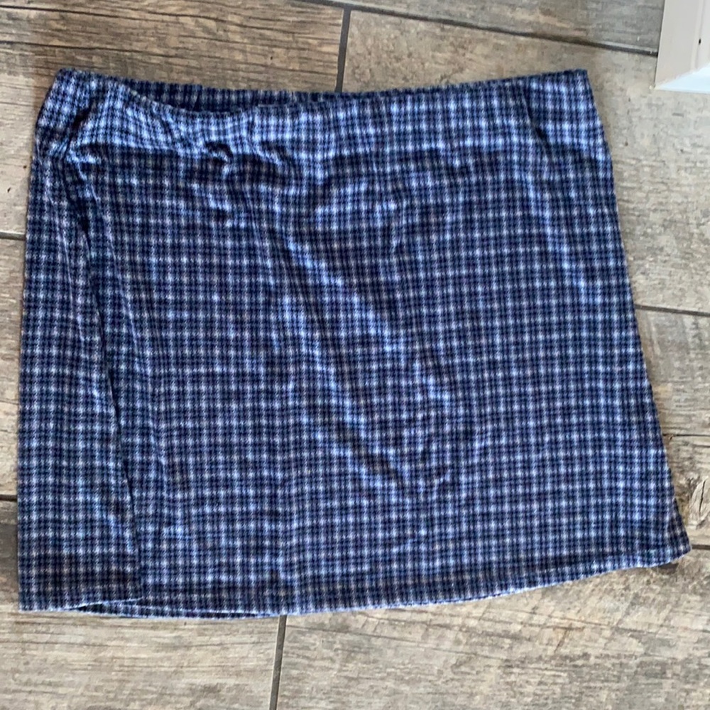 Plaid urban outfitters mini skirt